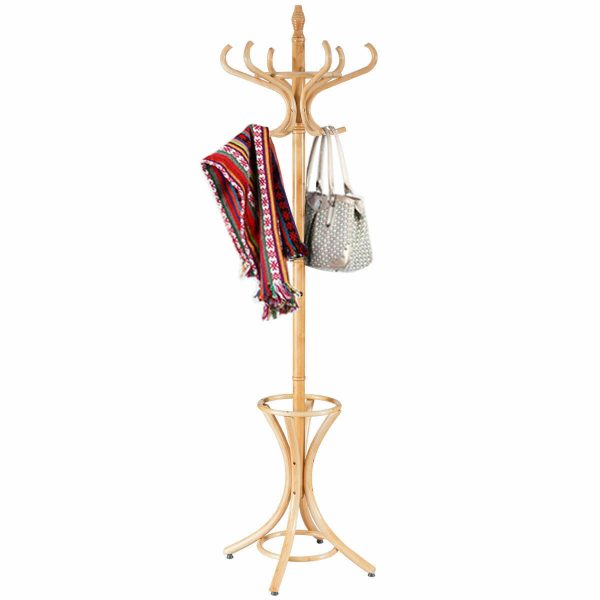 Premium Standing Modern Entryway Coat Tree Hanger Rack Stand