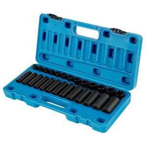 Ultimate 6 Point Wrench Metric Impact Socket Set 3/8