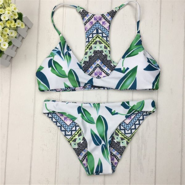 Brazilian Bikinis Women Swimsuit Double-Sided Printing Swimwear