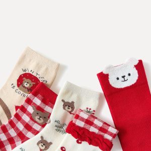 Sweet And Cute Bear Children'S Warm Socks