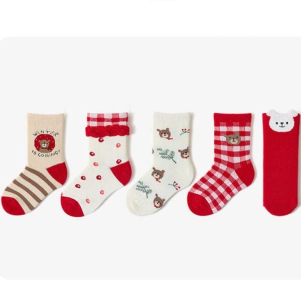 Sweet And Cute Bear Children'S Warm Socks