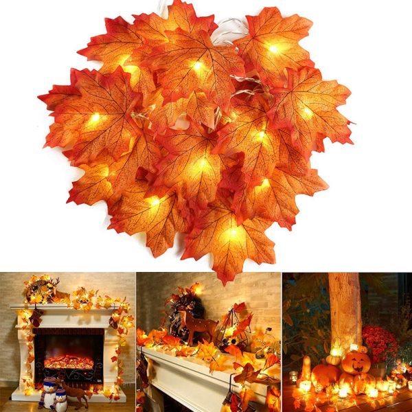 Mapelite Halloween Maple Leaf Led Light String