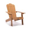 Tale Adirondack Chair Outdoor Furniture Painted Seating With Cup Holder All-Weather Fade-Resistant Plastic Wood