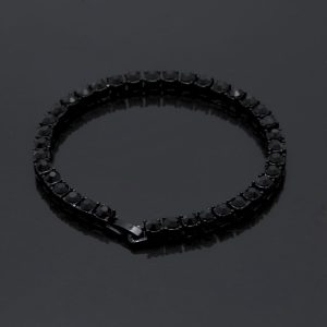 Tin Alloy Gold Color Iced Bracelet Men'S Hip Hop Chain Street Rock Jewelry