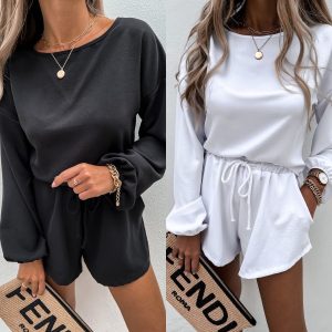 Two-Piece Loose Fashion Sports Suit