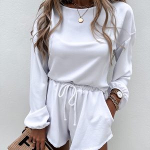 Two-Piece Loose Fashion Sports Suit