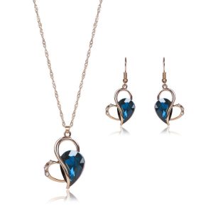 Two-Piece Set Of Popular Jewelry Necklace And Earrings