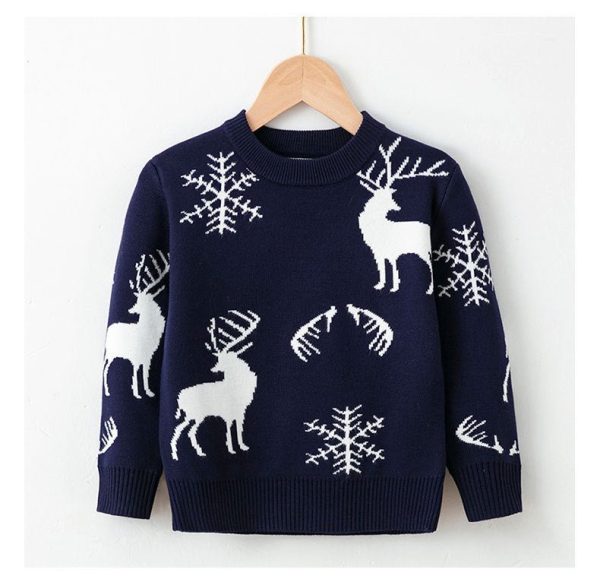 Viscose, Cotton Christmas Sweaters For Children