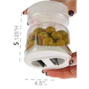 Wet And Dry Separation Pickle Jar Pickle & Olive Container