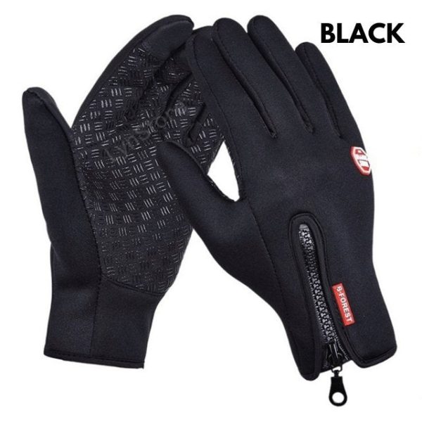 Winter Gloves Touch Screen Ability Waterproof Sports Gloves With Fleece