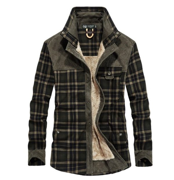 Winter Jacket Pure Cotton Plaid Jacket