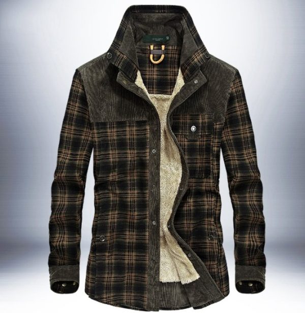 Winter Jacket Pure Cotton Plaid Jacket