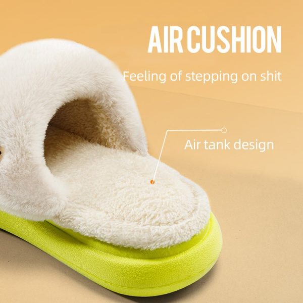 Winter Warm Slippers Household Non Slip Couples At Home Cotton Slippers