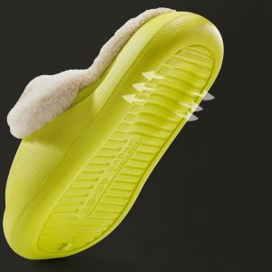 Winter Warm Slippers Household Non Slip Couples At Home Cotton Slippers