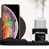 Wireless Charger Mobile Phone 3 In 1 Stand Watch Headphones