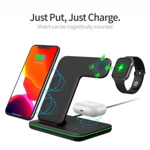 Wireless Charger Mobile Phone Watch Headset Fast Charging Stand Desktop