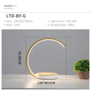 Wireless Charging Bedside Lamp Table Lamp