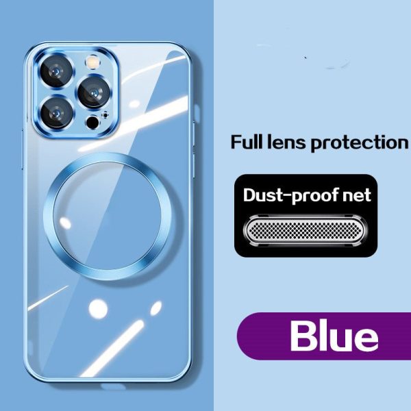 Wireless Magnetic Charging Dust-Proof Screen Electroplating Mobile Phone Case