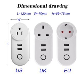 Wireless Power Socket Wifi App Control Timer Charger