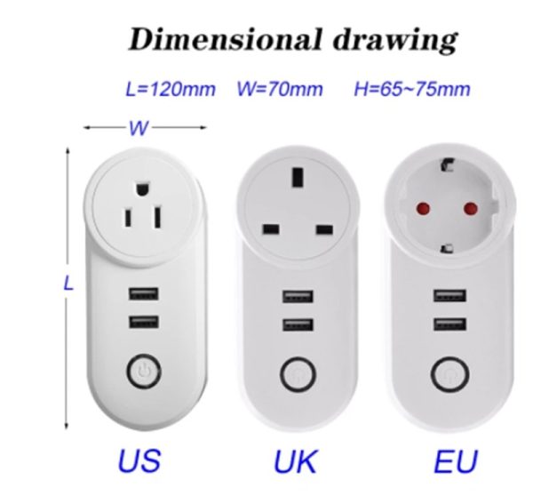 Wireless Power Socket Wifi App Control Timer Charger