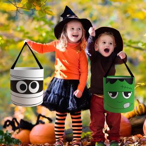 Buckendy Kids' Halloween Foldable Candy Bags