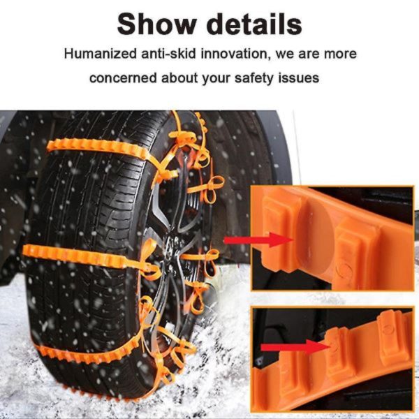 Snow Ties For Car Tires (10 Pieces) | Nift Chain