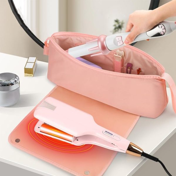 Hair Tools Travel Bag And Heat Resistant Mat