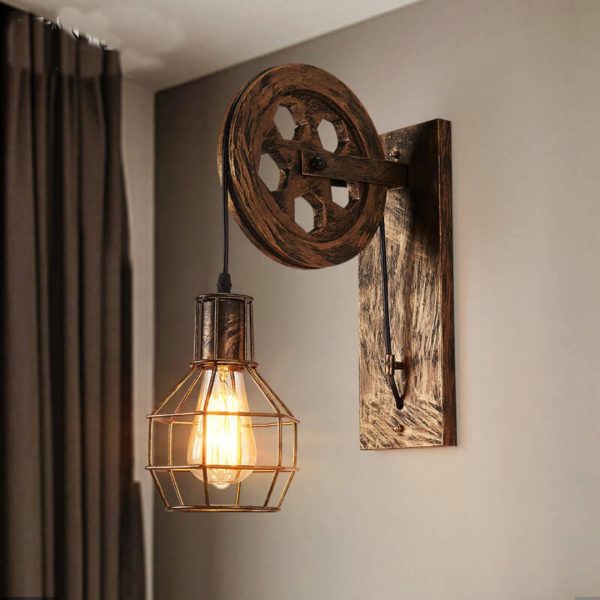 Lightcage - Geometric Wall Lamp With Iron Lampshade