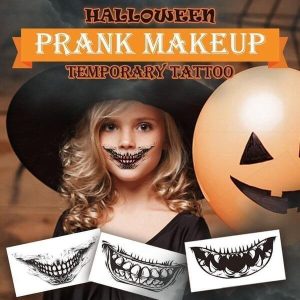 Halloween Prank Makeup Temporary Tattoo