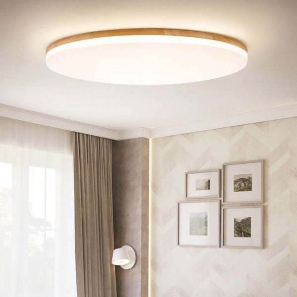 Ozawa Led Ceiling Lamp Wood Metal