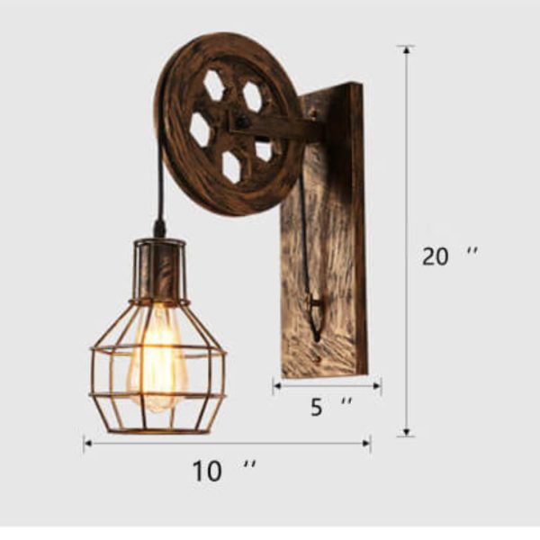 Lightcage - Geometric Wall Lamp With Iron Lampshade