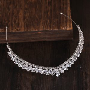 Rhinestone Crown Bridal Zircon Headband