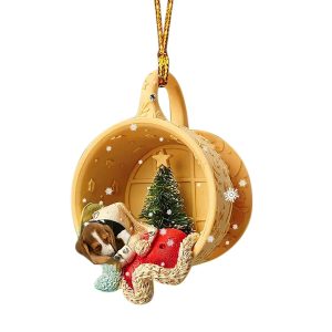 Home Acrylic Sausage Dog Hanging Decorations