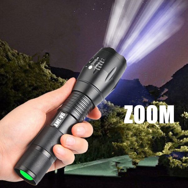 Portable Mini Flashlight Led Zoom Torch Zoomable Flashlight Torch Light