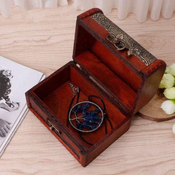 Small Vintage Jewelry Box Treasure Organizer