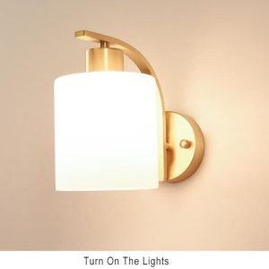 Lightglow - Stylish Glass Wall Lamp With Cylindrical Shape