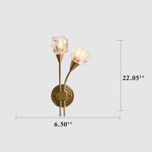 Floraluxe - Modern Flower-Shaped Wall Lamp With Two Lights