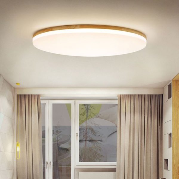 Ozawa Led Ceiling Lamp Wood Metal