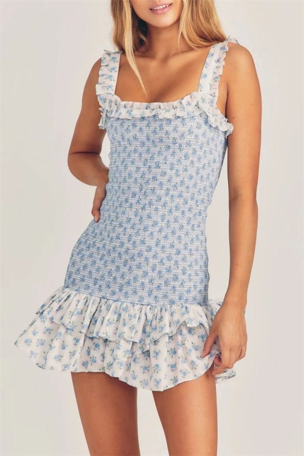 Flirty Ruffle Sleeveless ALine Mini Dress Perfect For A Stylish Summer Look