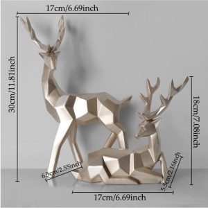 Resin Deer Statue Home Decoration