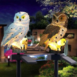 Owl Led Lamp Outdoor Solar Garden Light