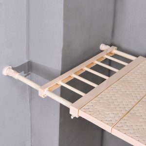 Space-Saving Adjustable Wall-Mounted Closet Storage Rack