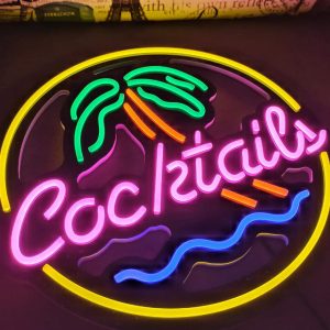 Led Interior Decoration, Cocktails Neon