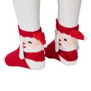 Mid Tube Christmas Magnetic Couple Socks