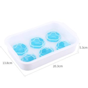 Silicone Ice Ball Tray With Cover Reusable Ice Cubes Maker