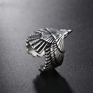 Retro Personality Eagle Titanium Steel Ring