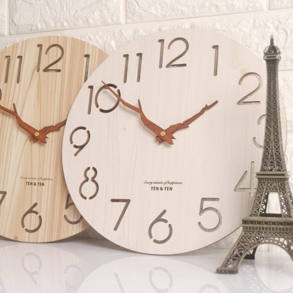 Modern Minimalist Creative Wooden Wall Clock