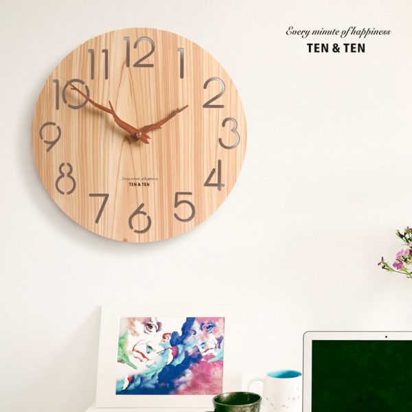 Modern Minimalist Creative Wooden Wall Clock