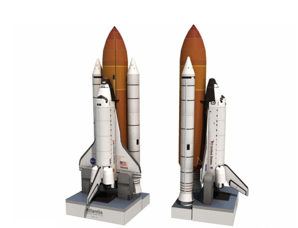 Space Shuttle 3D Paper Model Diy Decoration Toy