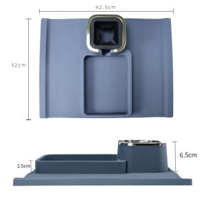 Silicone Insulated Lazy Tray Cup Holder Foldable Mobile Ashtray